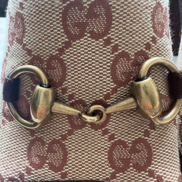 Gucci Houdan Platform Heel in Canvas & Suede - Picture 3 of 7